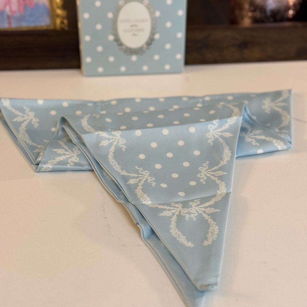 🩵 NWT ESTEE LAUDER X LADUREE SCARF! - Picture 3 of 9
